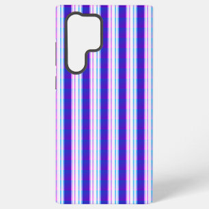 blue & purple striped electric retro  samsung galaxy case