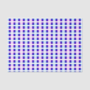 blue & purple striped electric retro tissue paper