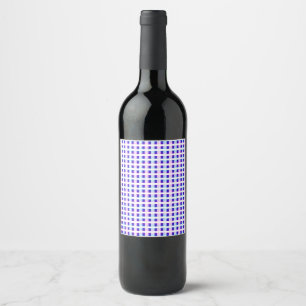 blue & purple striped electric retro wine label