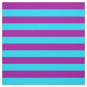 Blue Purple Stripes Design Fabric