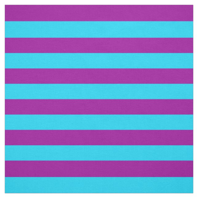 Blue Purple Stripes Design  Fabric (Swatch)
