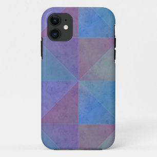 Blue Purple Triangles Geometric Pattern Case-Mate iPhone Case