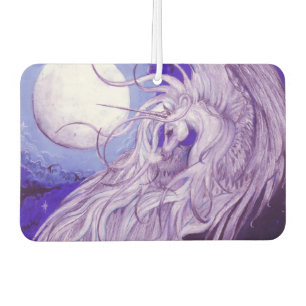 Blue Purple Unicorn Pegasus Pegacorn Lunar Moon Car Air Freshener