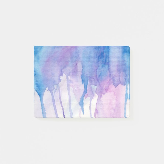 Blue & Purple Watercolor | Post-It Notes (Front)