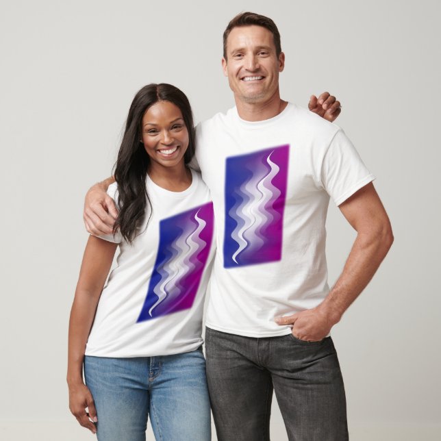 Blue purple white T-Shirt (Unisex)