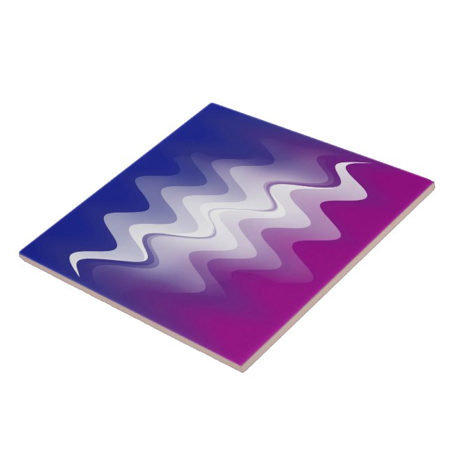 Blue purple white tile (Side)