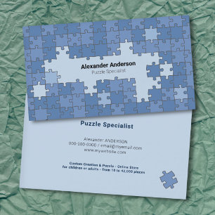 Blue Puzzle Business Card