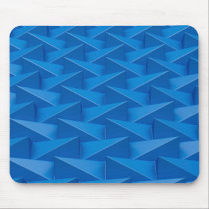 Blue pyramids mouse pad