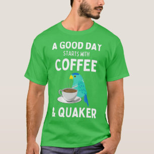 Blue Quaker Shirt Good Day Coffee And Quaker Blue