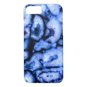 Blue Quartz Agate Geodes Case-Mate iPhone Case