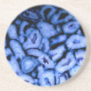 Blue Quartz Agate Geodes Coaster