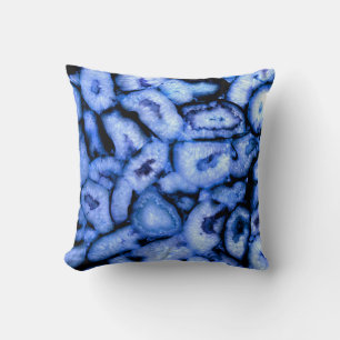 Blue Quartz Blue Agate blue Geodes Cushion