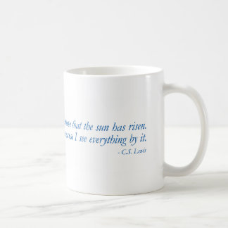 Blue Quotes - Christianity - C.S. Lewis - Mug