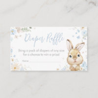 Blue Rabbit Somebunny Baby Shower Diaper Raffle