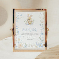 Blue Rabbit Somebunny Baby Shower Don't Say Baby
