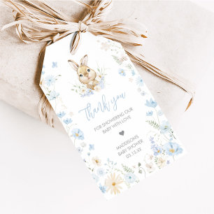 Blue Rabbit Somebunny Baby Shower Favour Tags