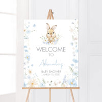 Blue Rabbit Somebunny Baby Shower Welcome