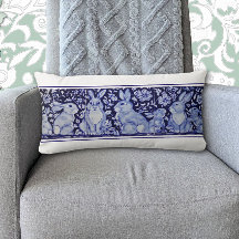 Blue Rabbit Woodland Bird Bunny Delft Dedham 