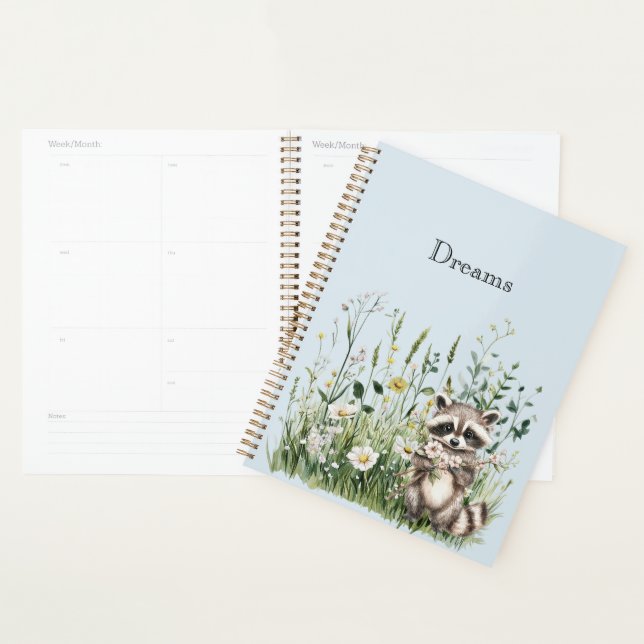 Blue Raccoon Floral Dreams Planner (Display)