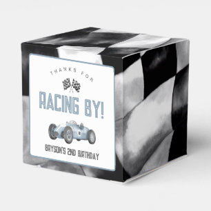 Blue Race Car Birthday Party  Favour Box