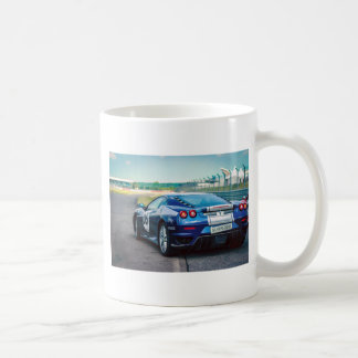 Blue Race Car Coffee Mug