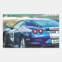 Blue Race Car