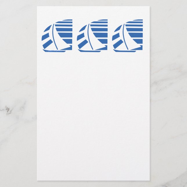 Blue Racing Sail Boats Flyer (Front)