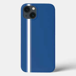 Blue Racing Stripe iPhone 13 Case