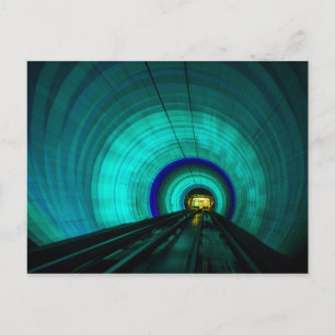 Blue railroad tunnel, Singapore Postcard
