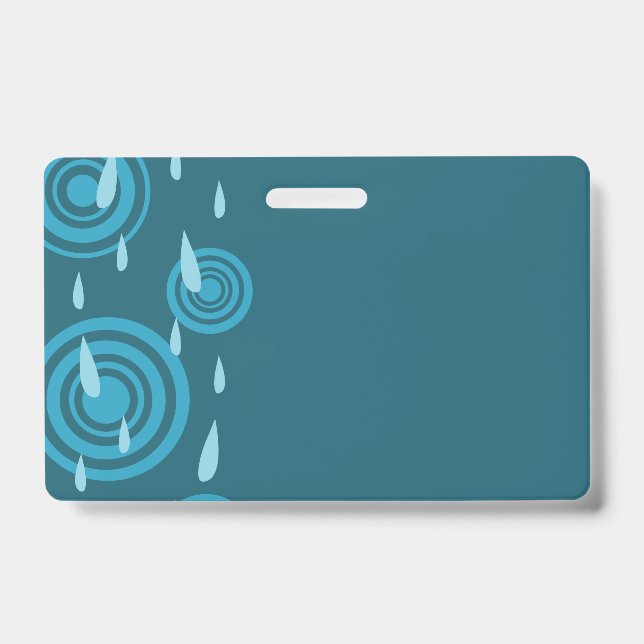 Blue Rain ID Badge (Front)
