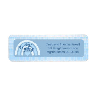Blue Rainbow Baby Shower