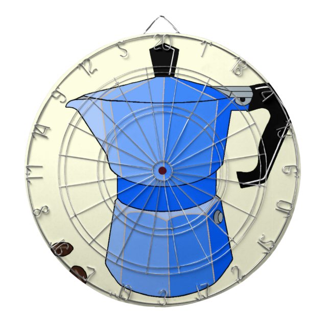 Blue Rainbow Espresso Dartboard (Front)
