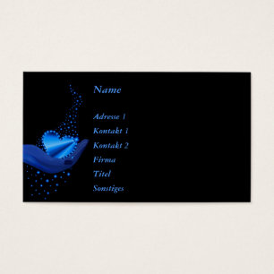 Blue Rainbow Heart with Stars