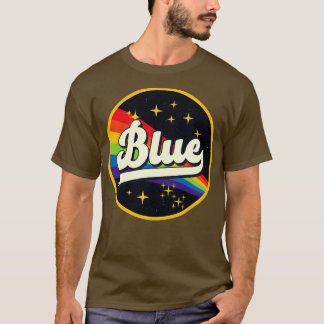 Blue Rainbow In Space Vintage Style T-Shirt