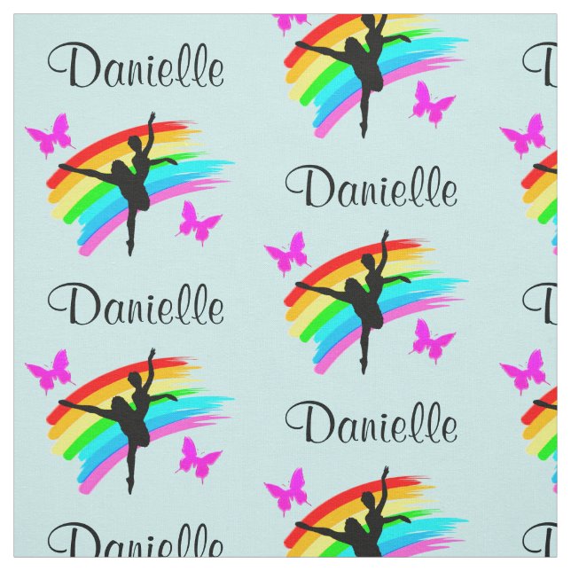 BLUE RAINBOW PERSONALIZED DANCER FABRIC (Swatch)