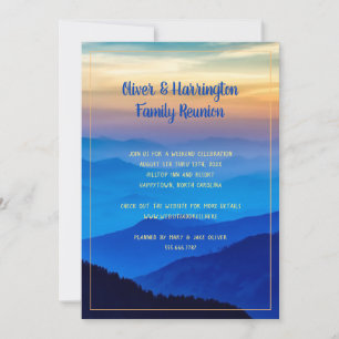 Blue Range Mountains Family Reunion Invitation