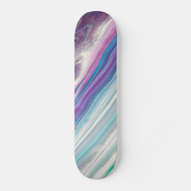 blue raspberry abstract skateboard (Front)