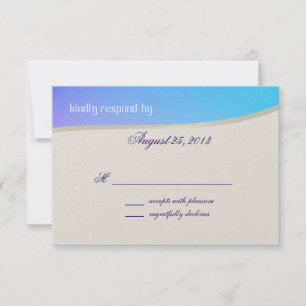 Blue Raspberry Candy Bat Mitzvah Response Card