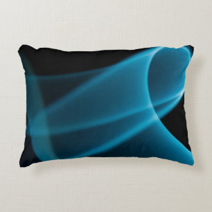 Blue ray of light decorative cushion