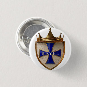 Blue RayEl Crest Follower Button / Badge 