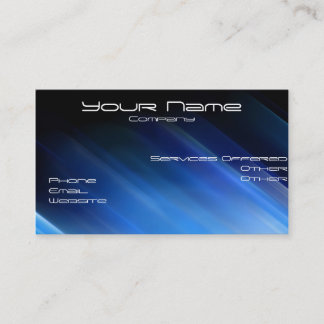 blue Rays business card