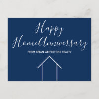 Blue Real Estate Company Custom House Marketing