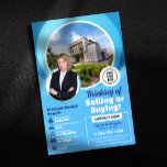 Blue Real Estate Market Report Realtor & Broker<br><div class="desc">Establish yourself as a local market expert and attract potential clients with this informative real estate market report flyer template! This professional design allows you to present key market data and showcase your knowledge in a visually appealing way. You can easily update the market statistics, add your branding and contact...</div>