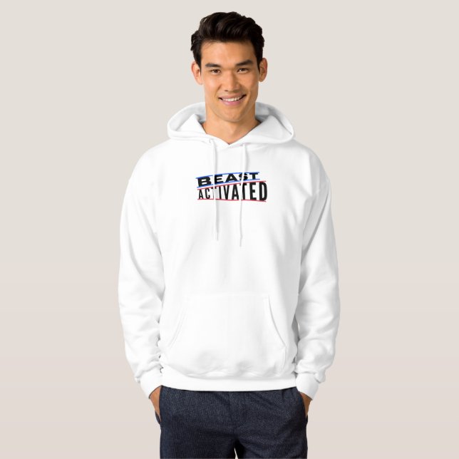 Blue Red Black Beast Activated Hoodie Sweatshirt (Front Full)
