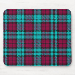 Blue Red Campbell Tartan Blackwatch Plaid Mouse Pad