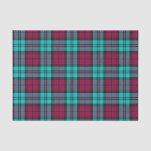 Blue Red Campbell Tartan Blackwatch Plaid Tissue Paper
