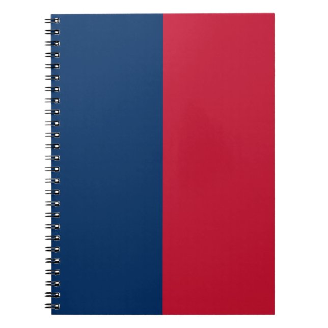 Blue & Red CUSTOM Notebook (Front)