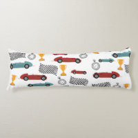 Blue & Red Fast Retro Vintage Racing Cars