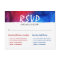 Blue Red Fire Ice Bat Bar Mitzvah RSVP Postcards