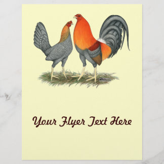Blue Red Gamefowl Flyer